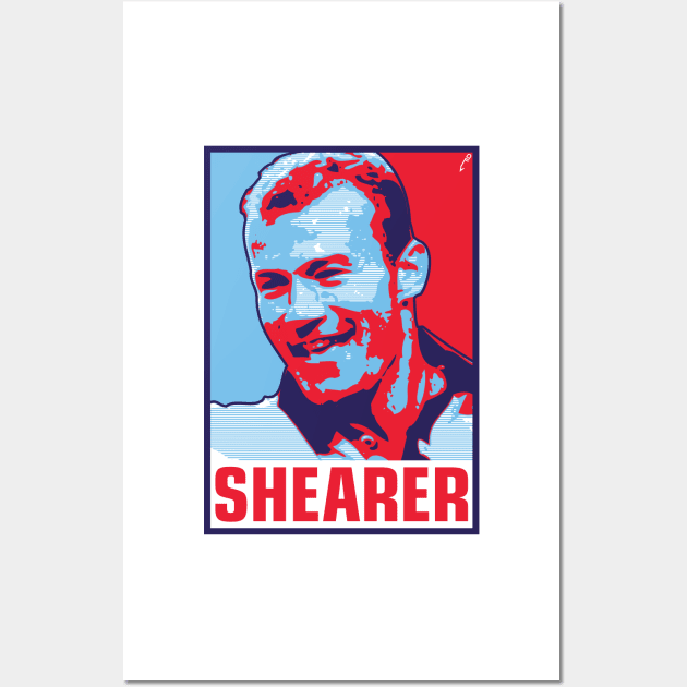 Shearer - ENGLAND Wall Art by DAFTFISH